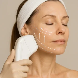 Woman having HI-FU to reduce wrinkles call LA LIPO Henley-In-Arden Now!