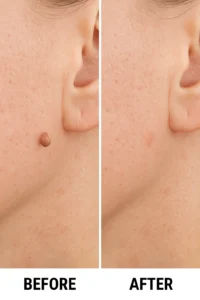 Skin tags removal Henley-In-Arden before and after
