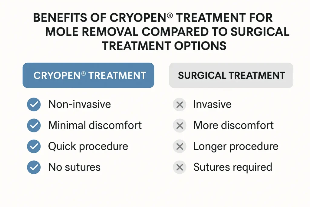Benefits of facial mole removal Henley-In-Arden - call our team today to book a consultation