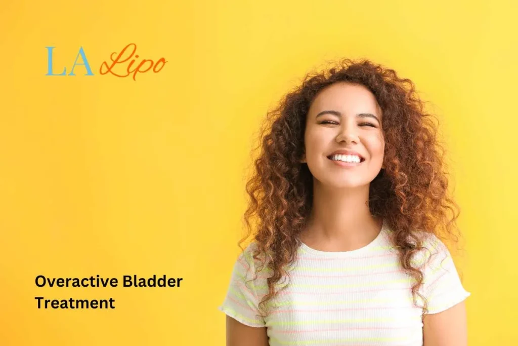 woman smiling about overactive bladder treatment Henley-In-Arden solutions